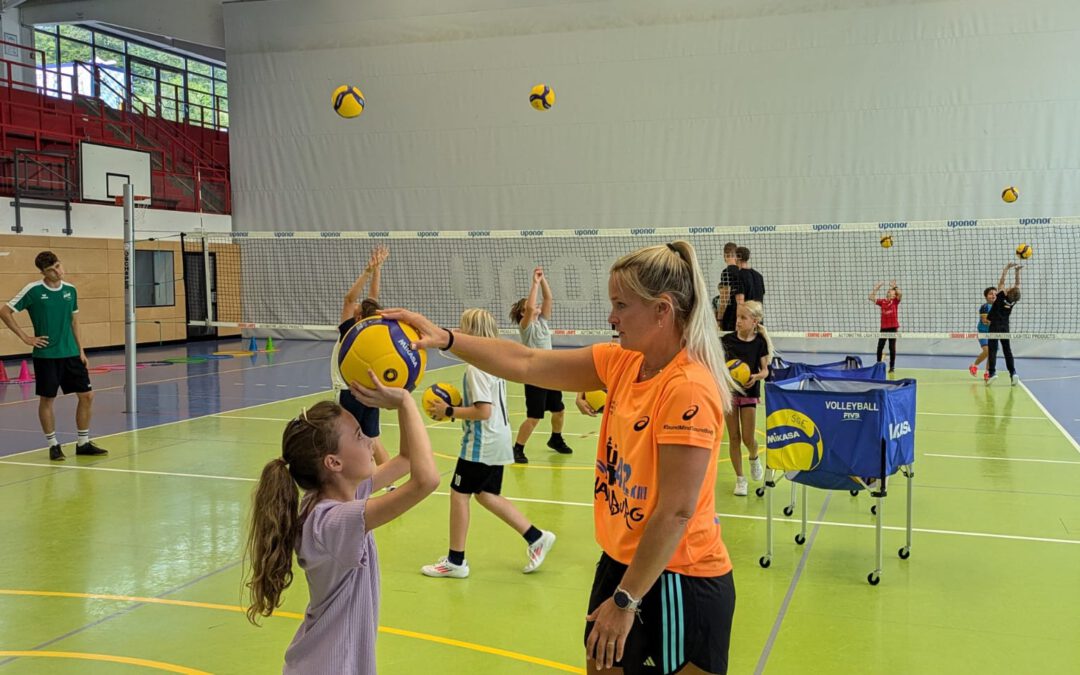 Volleyballtraining des VC Eltmann